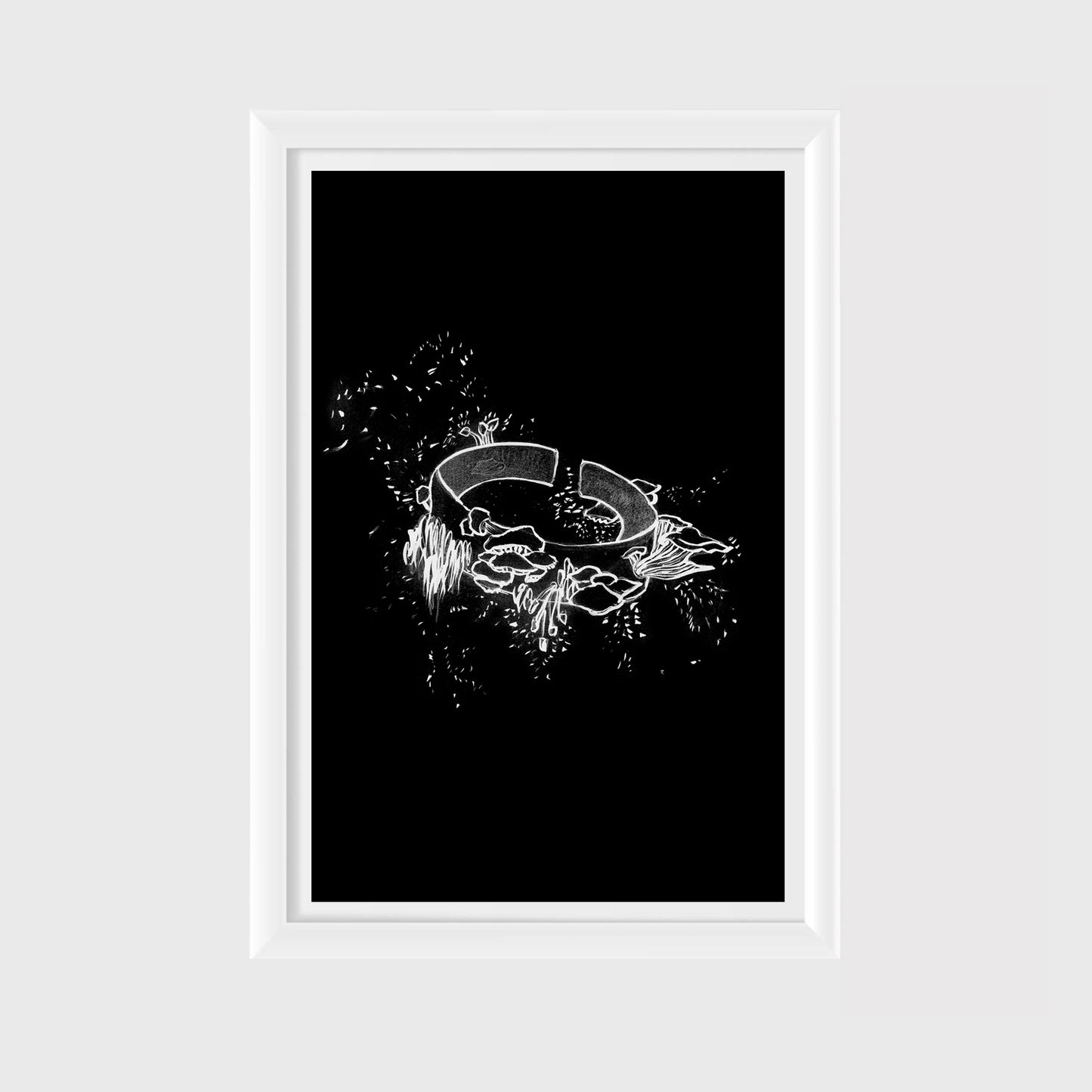 Paola De Anda, Cosmogonía fungi 2. El cinturón de hongos, 2022.