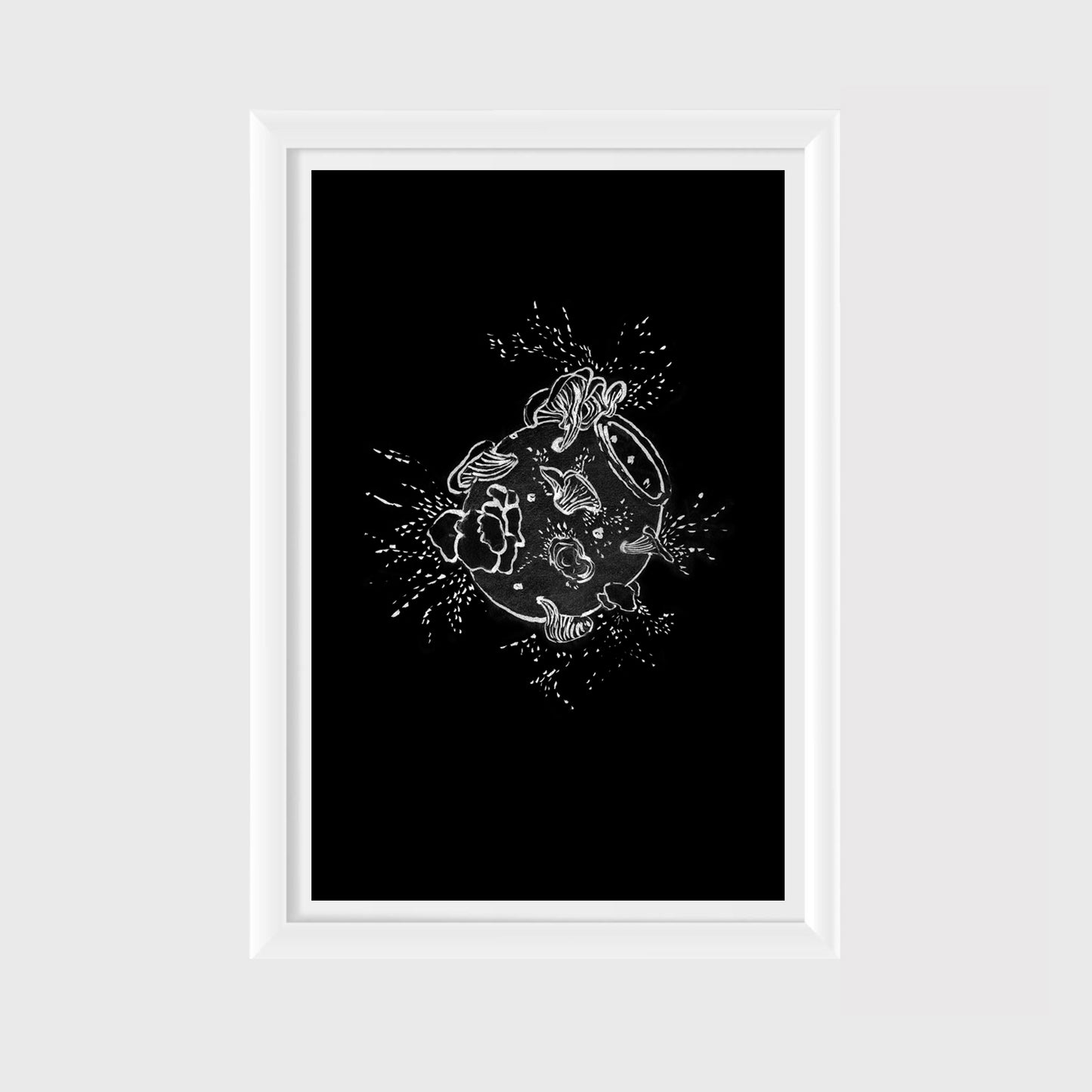 Paola De Anda, Cosmogonía fungi 1. La olla cósmica, 2022.